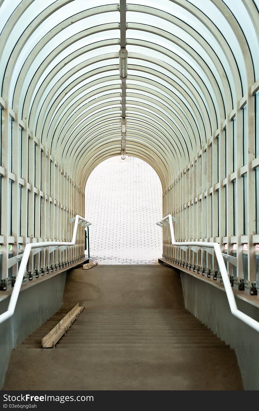 Tunnel leadnig down to the light