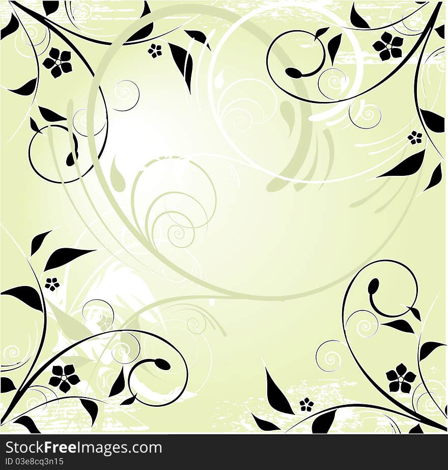 Green decorative ornament