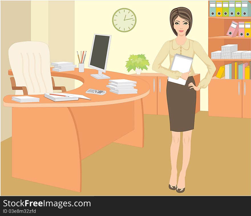 Businesswoman In Office