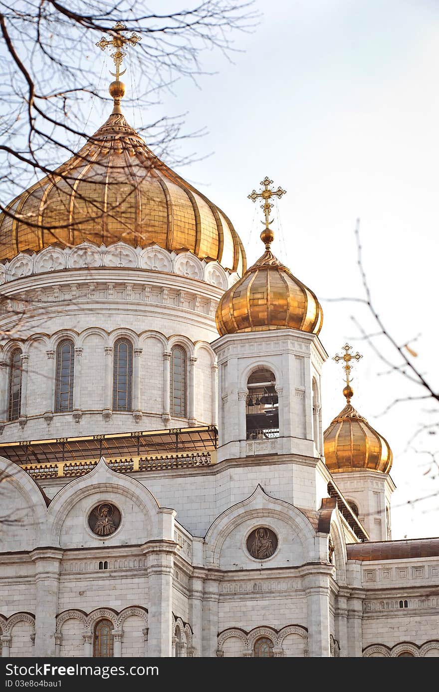 The Cathedral of Christ the Savior in Moscow, Russia