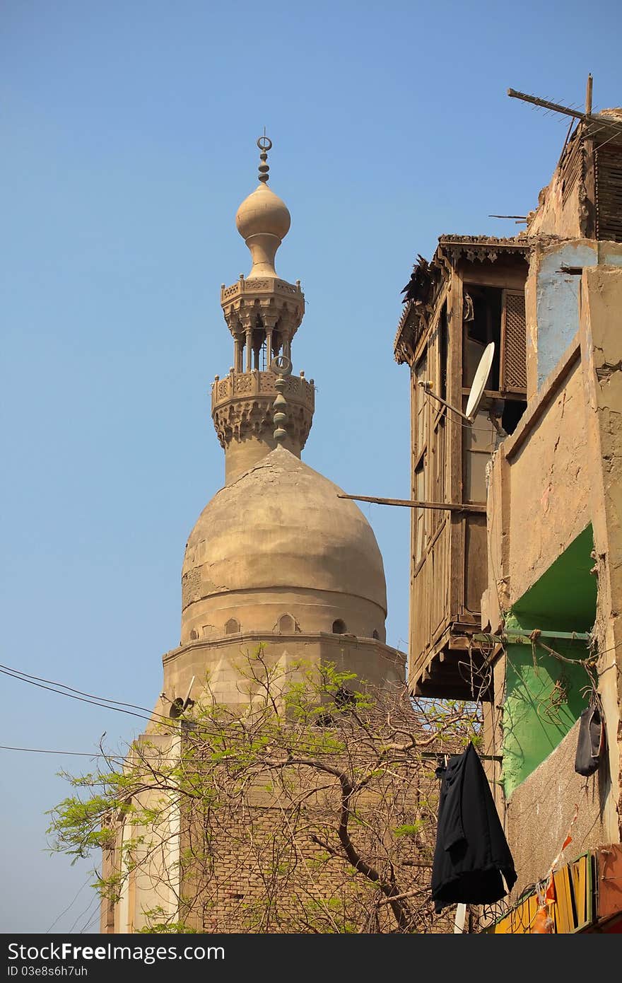 The landscape a slum of Old Cairo. The landscape a slum of Old Cairo