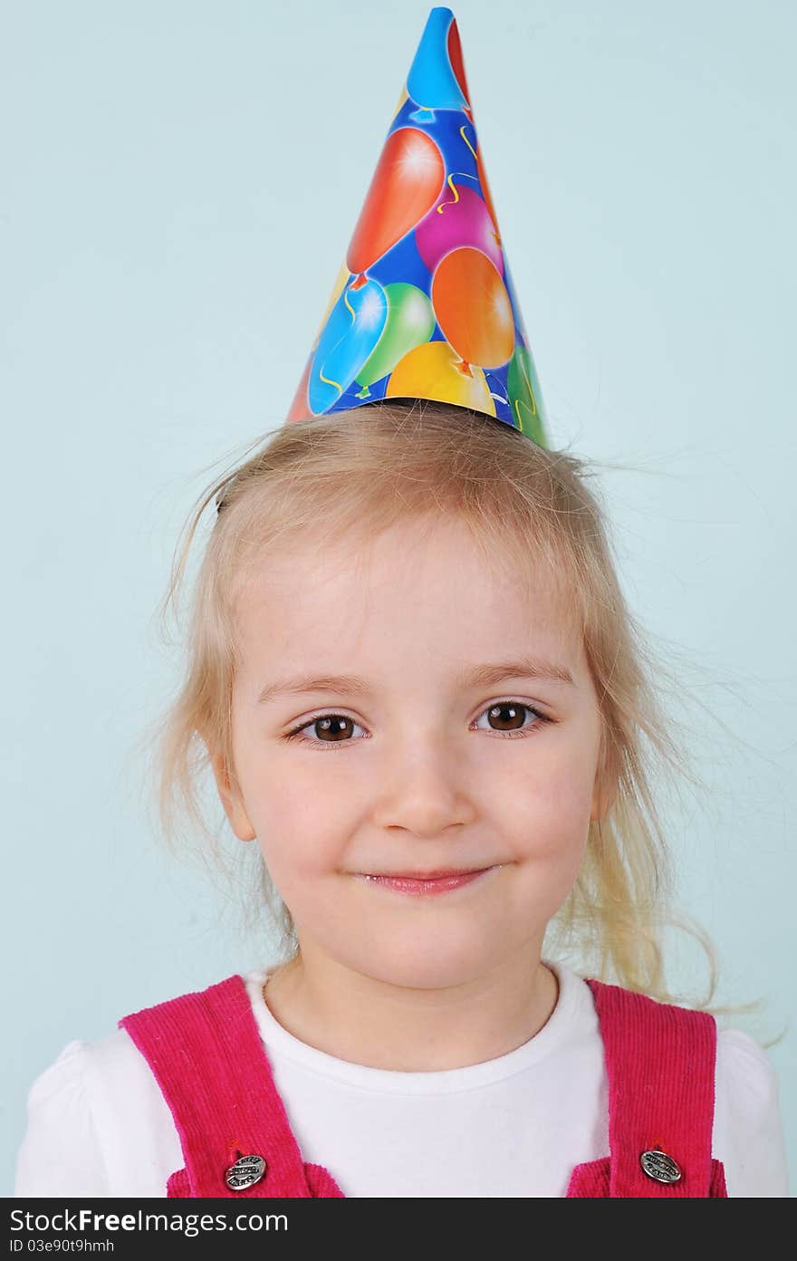 Girl With Birthday Hat