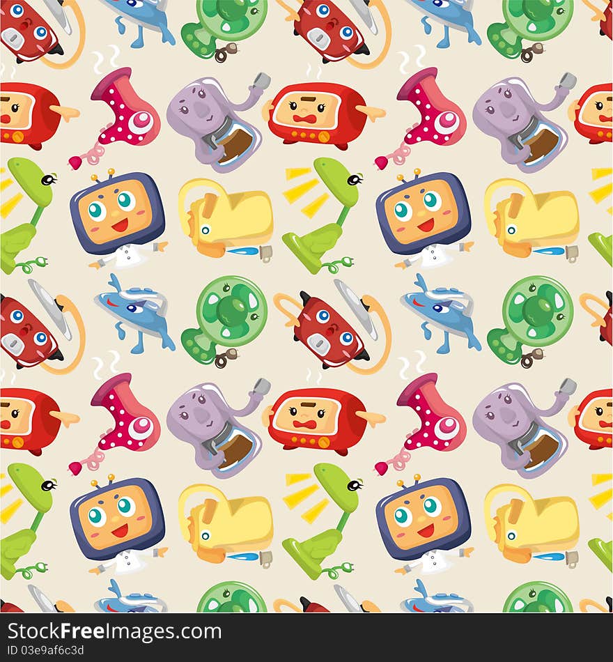 Seamless Home Appliances pattern