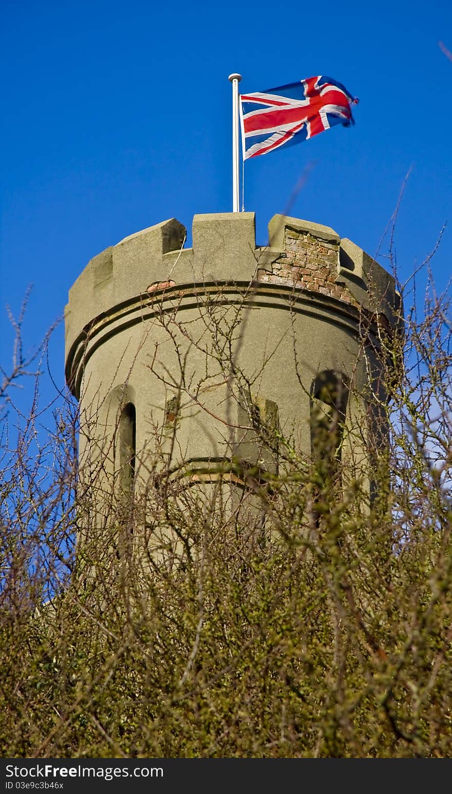 English flag on the castle,wall,nation