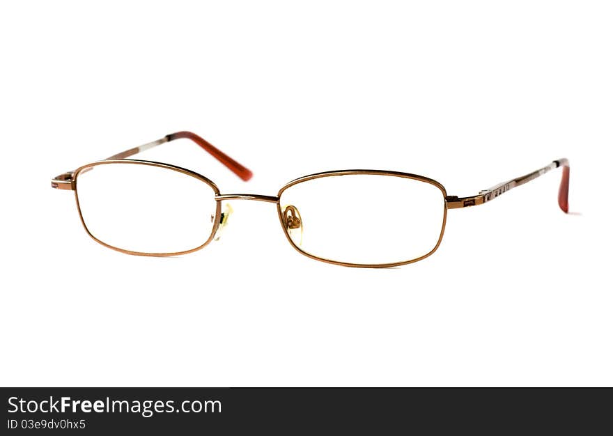 Eye glasses on white background