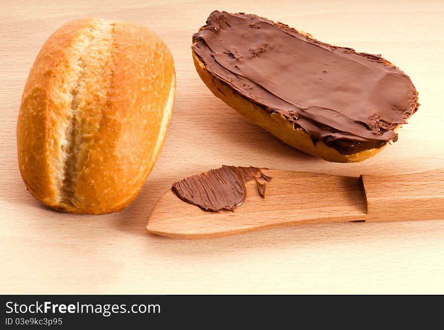 Bread with chocolate