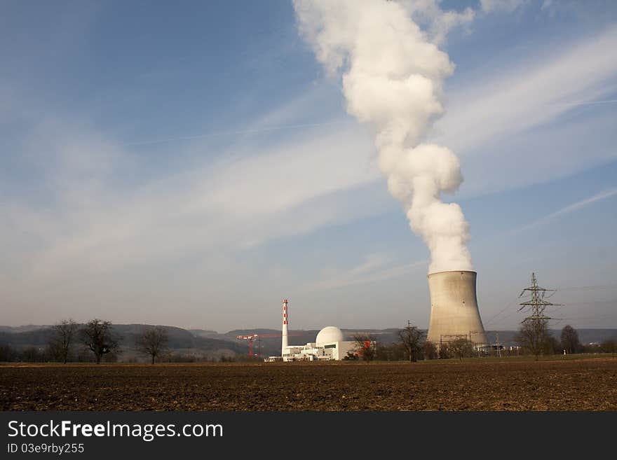 Water dust from atomic industry. Water dust from atomic industry