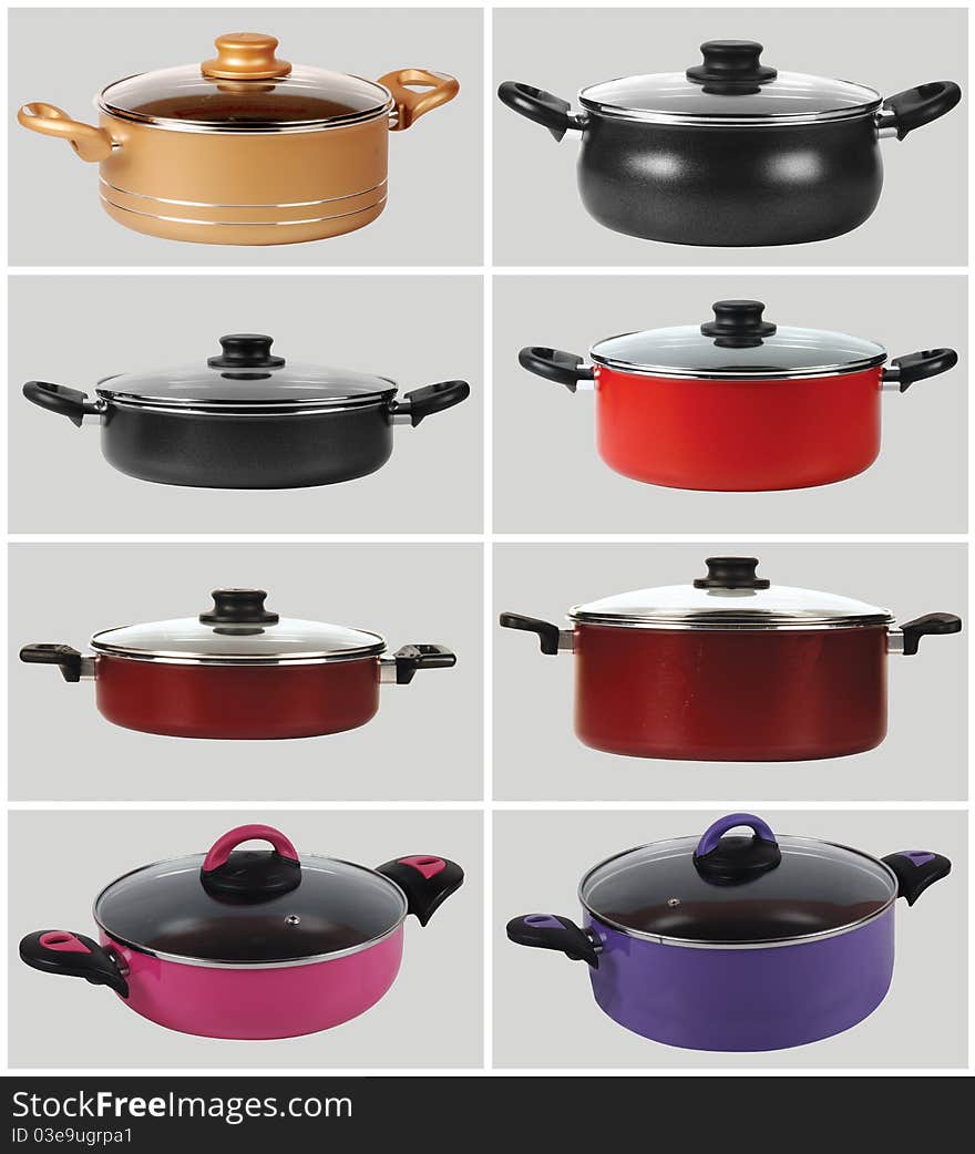 Kitchen equipment, pots and pans Pots and Pans. Kitchen equipment, pots and pans Pots and Pans