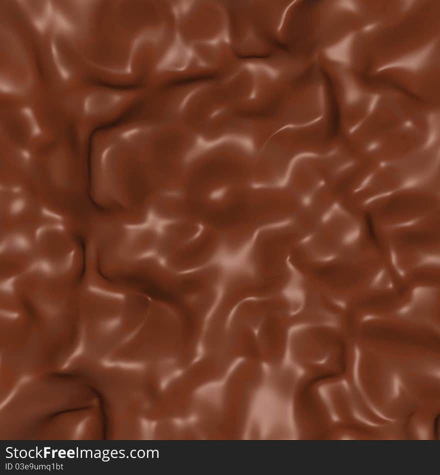 Melting light caramel curves background. Melting light caramel curves background