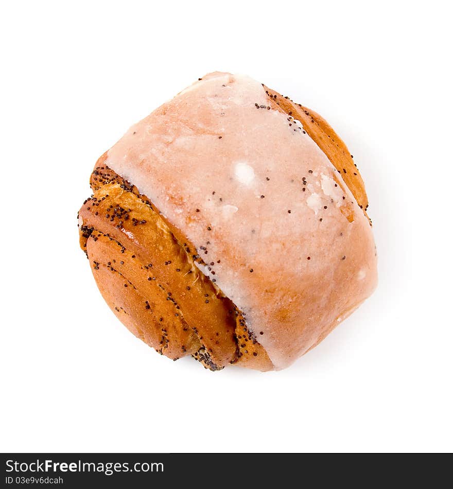 Bun with poppy seeds