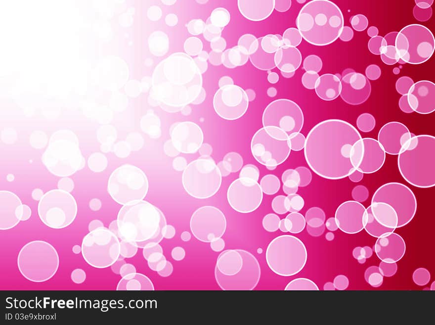 A red bright abstract bokeh background