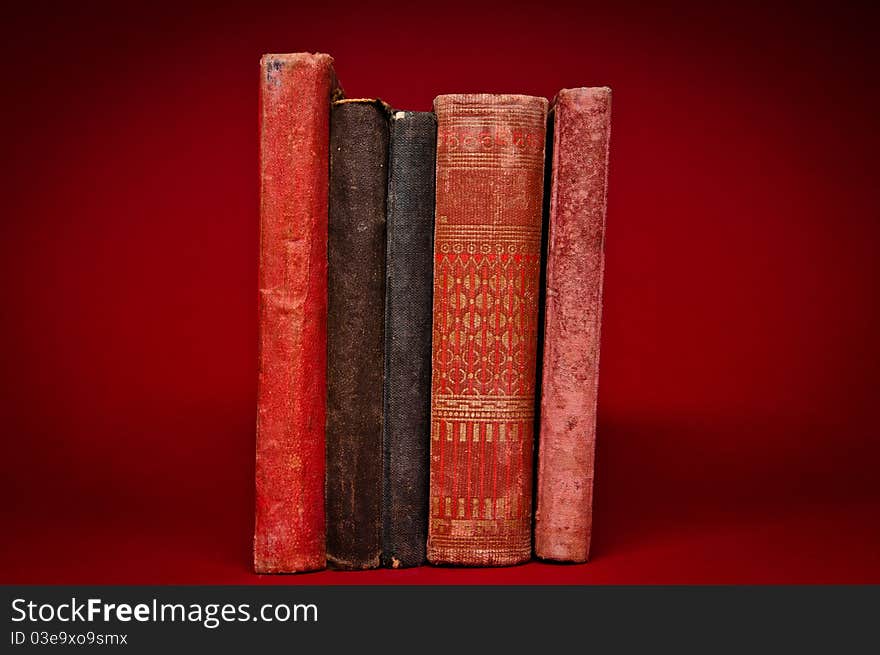 Old antique books from scuffs and scratches. Old antique books from scuffs and scratches