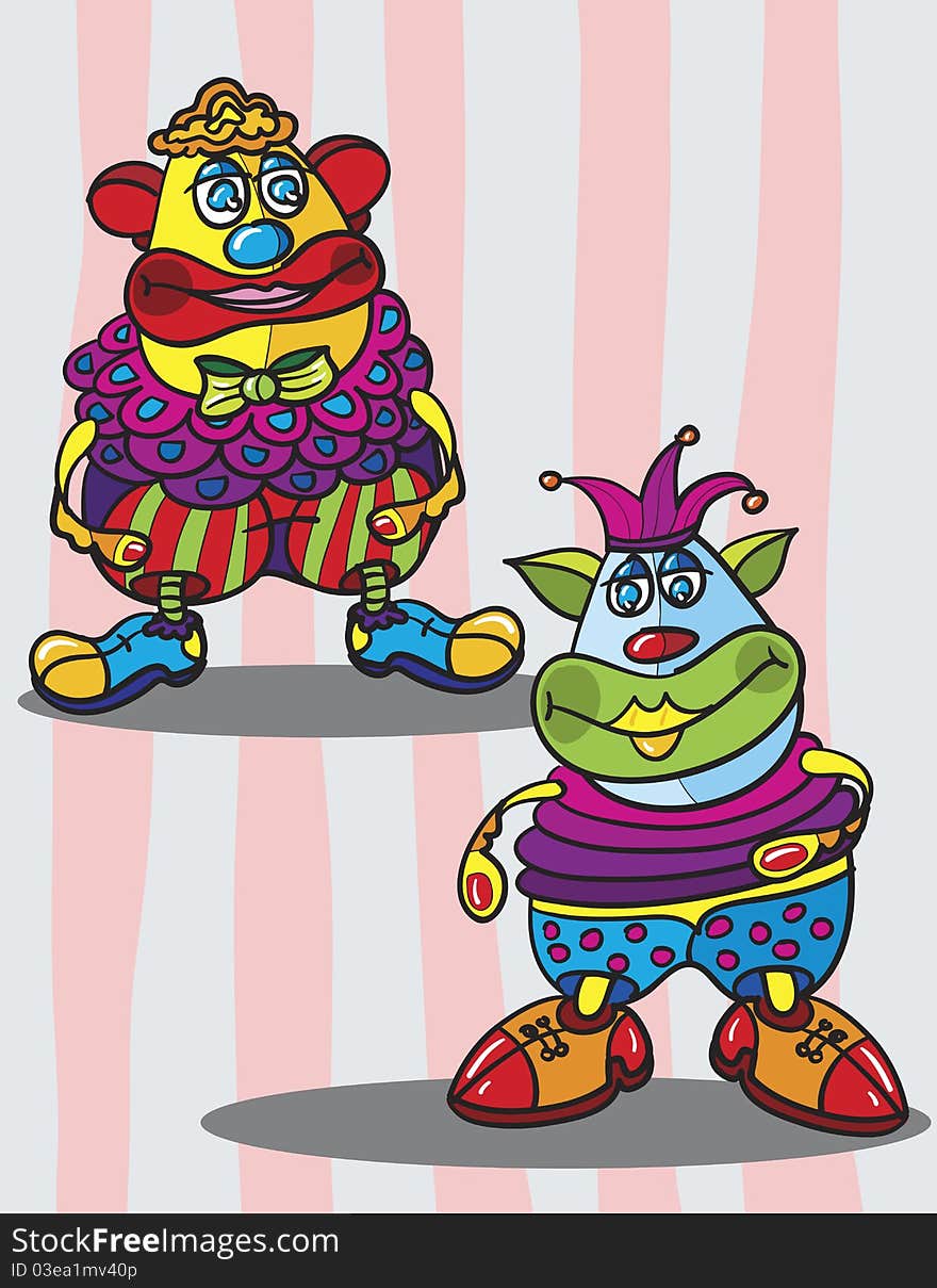 Clowns Drawing