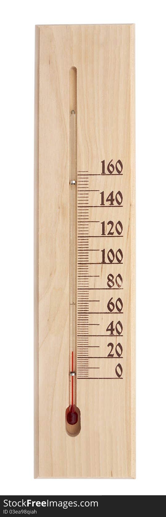 Wooden thermometer, sauna