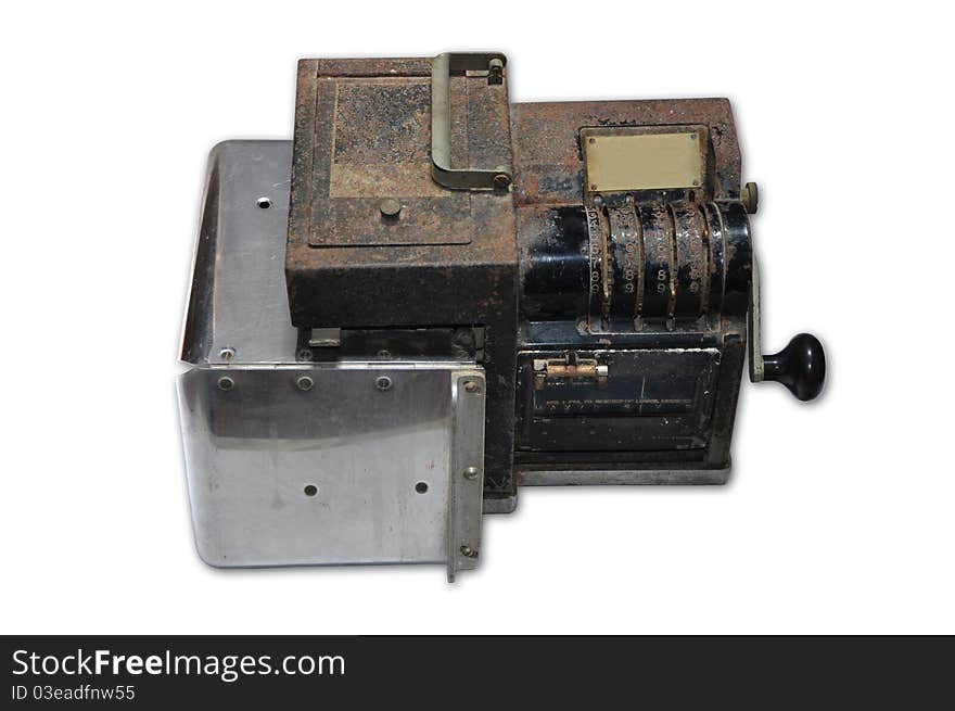 Vintage postal stamp machine