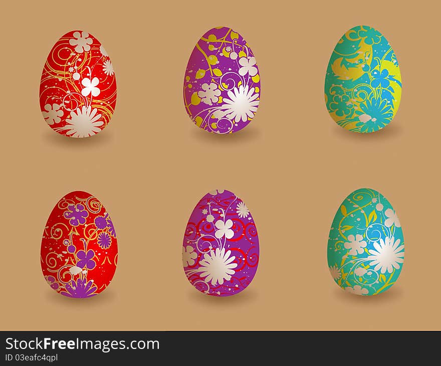 Easter eggs background for your business