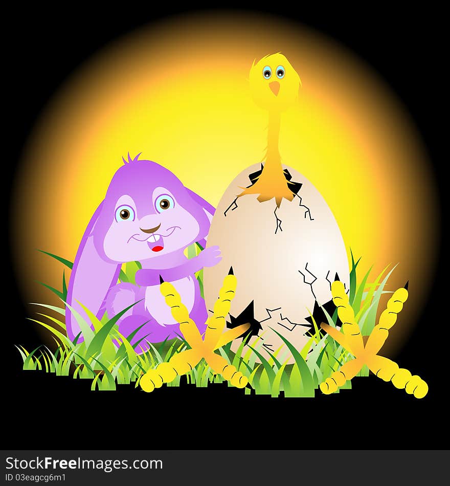 Easter background for your business