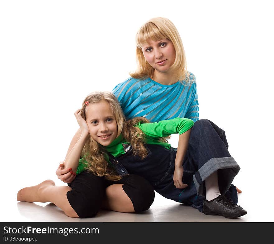 Portrait Of Mother And Daughter