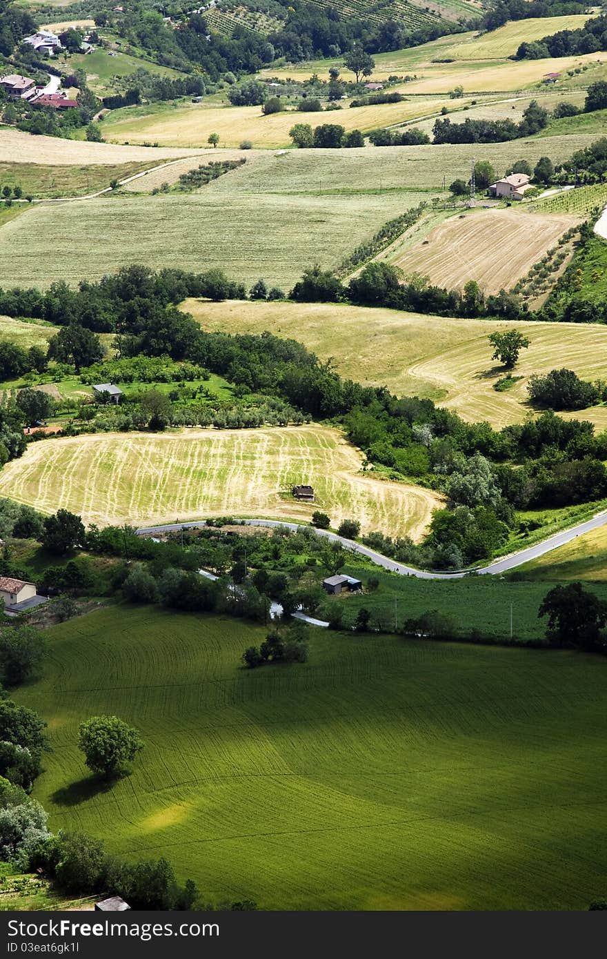 Tuscany landscape.