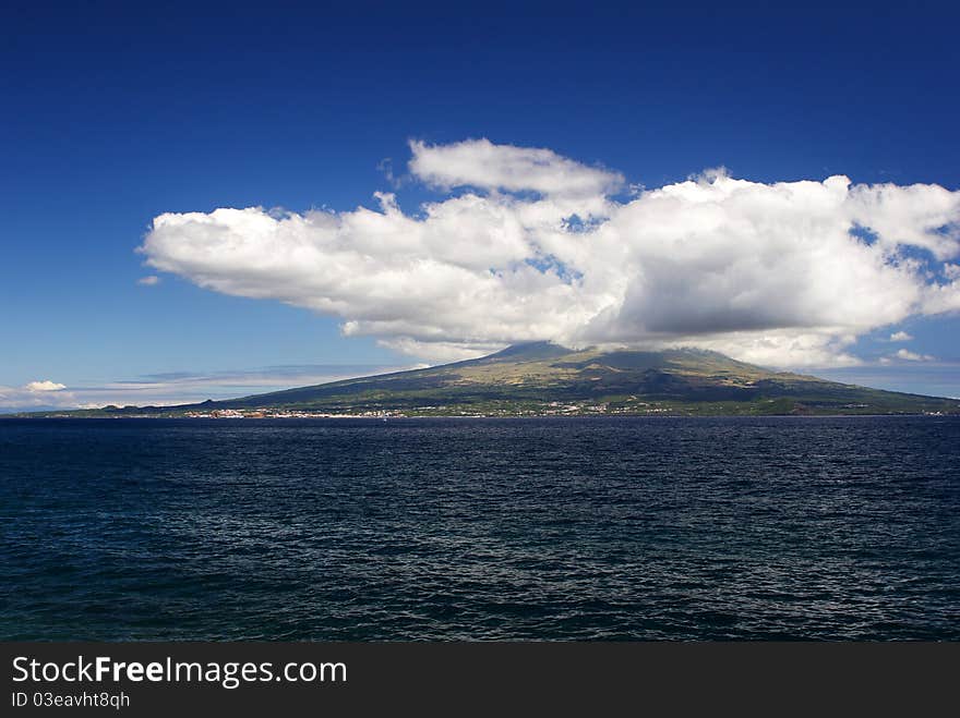 View to the Pico over the sea