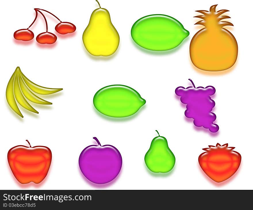 Glossy Fruits