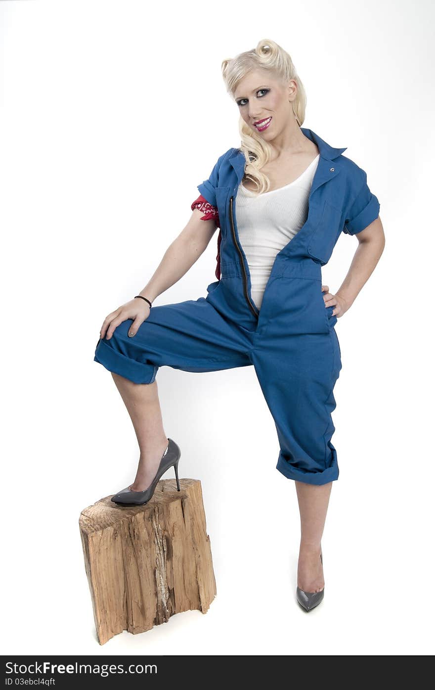 Model In Coveralls