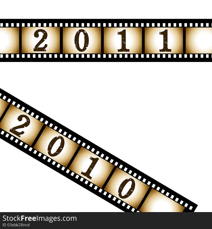 New year film strip. Background. New year film strip. Background.