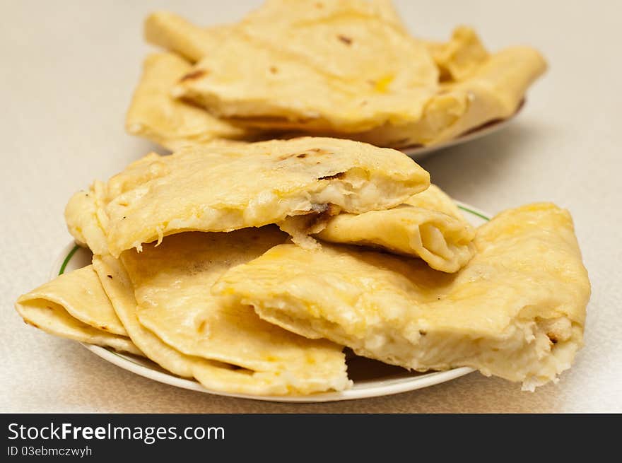 Tatar potato stuffed fried pastry