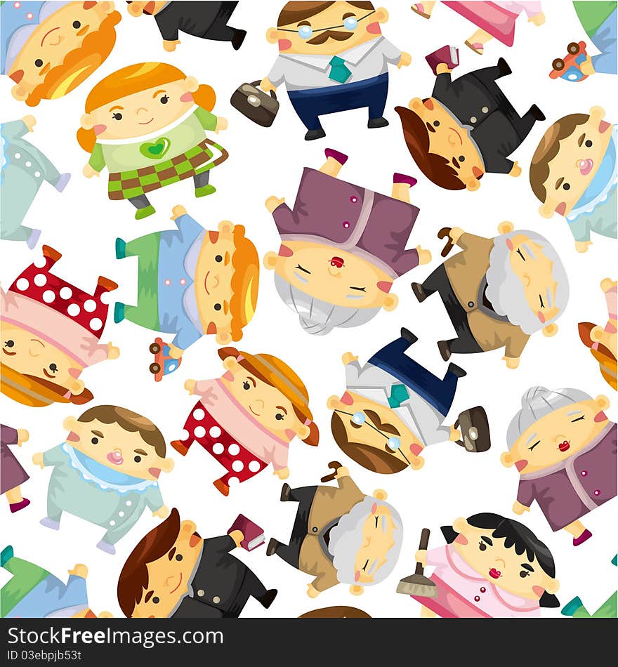 Seamless family pattern