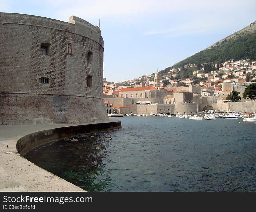 Detail of mediterranean old town Dubrovnik in Croatia. Detail of mediterranean old town Dubrovnik in Croatia