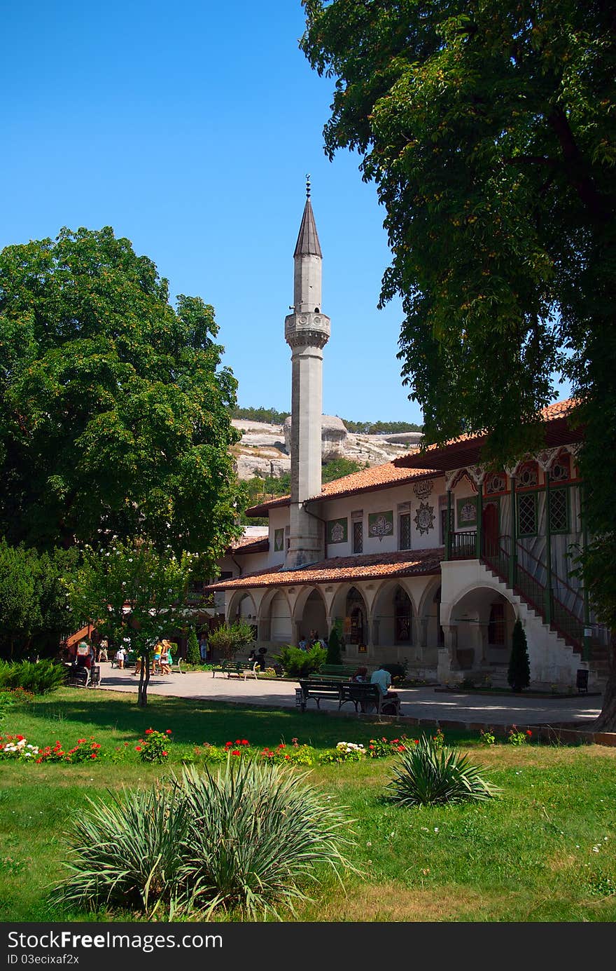 Bkhchisaray, best known as the former capital of the Crimean Khanate