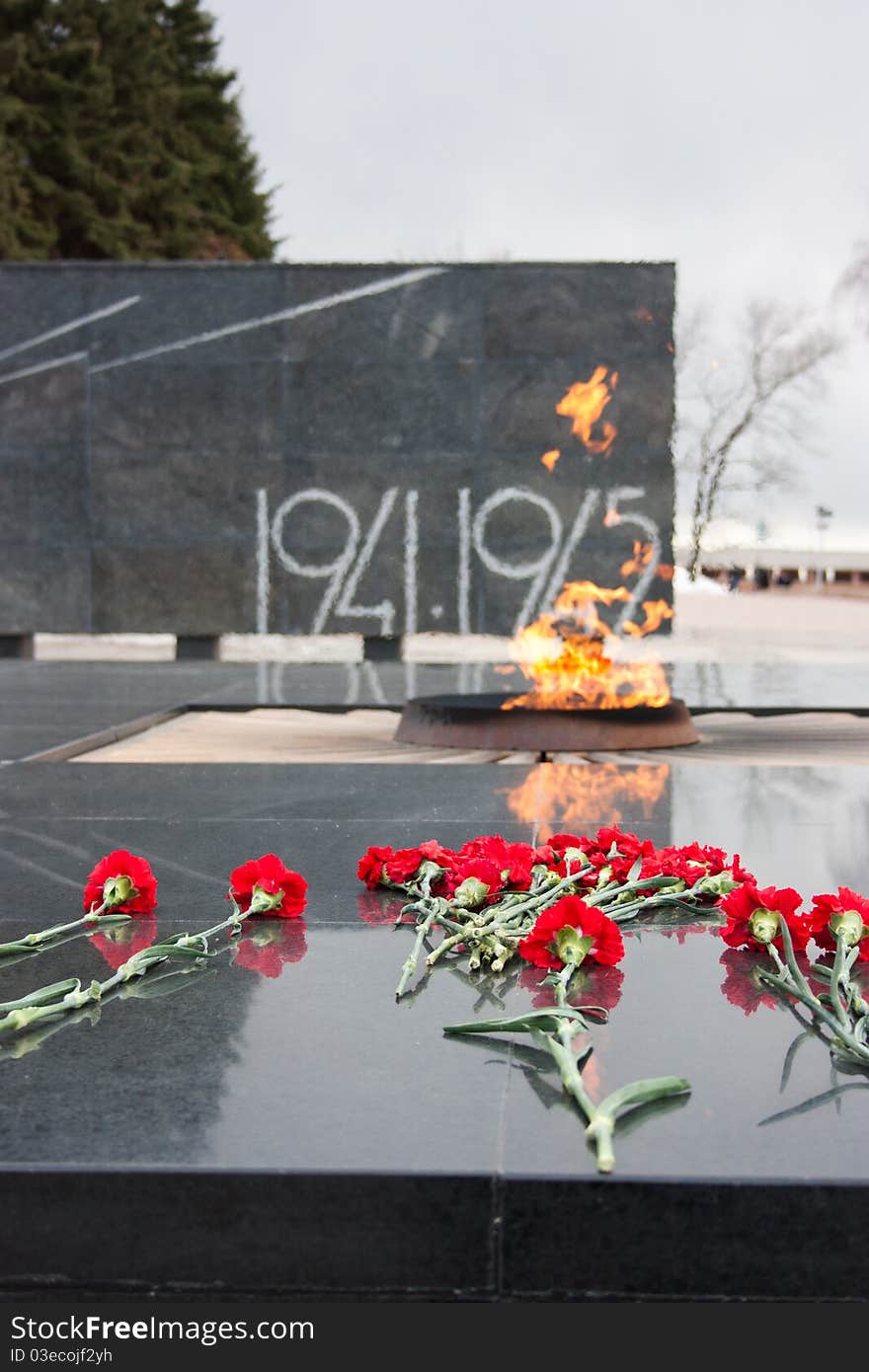 Memorial Eternal flame in Nizhni Novgorod