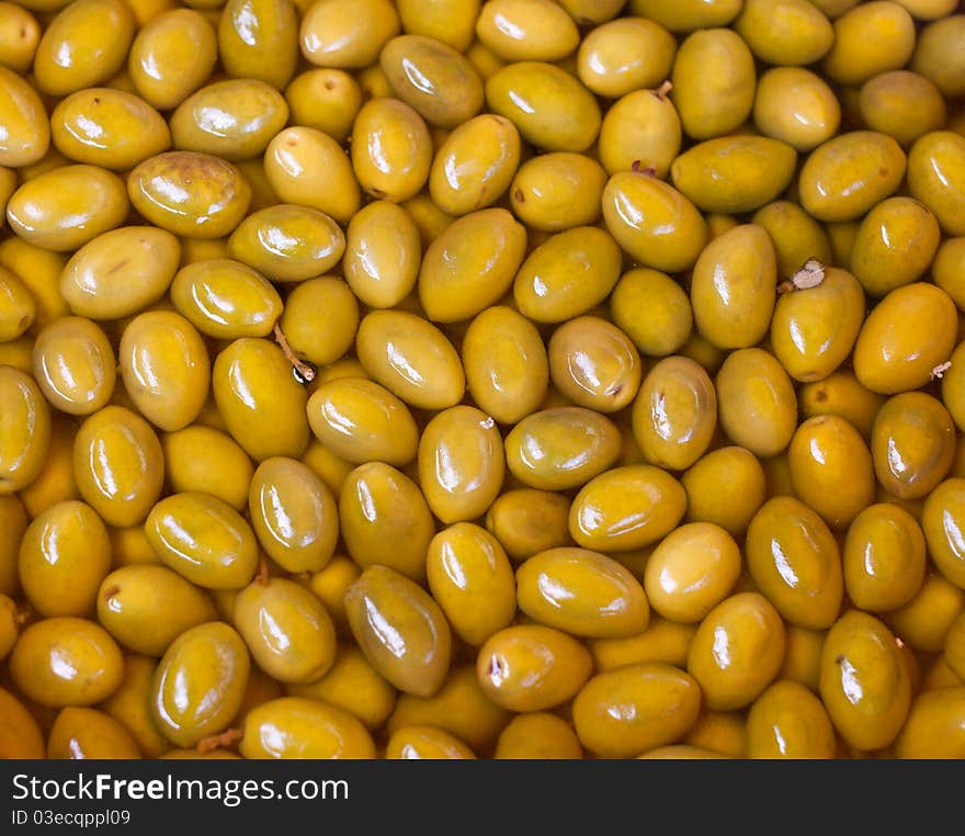 Green Olives Background