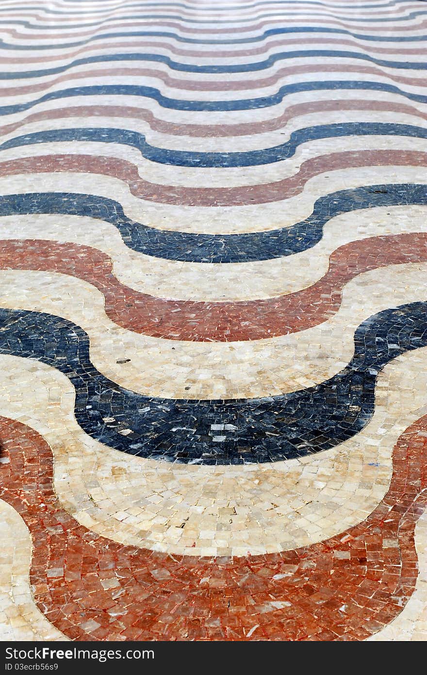 Wave shapes of Pavement , Alicante, Spain