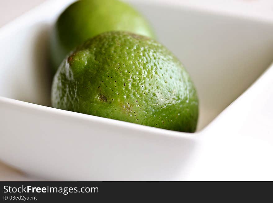 Limes in Bowl