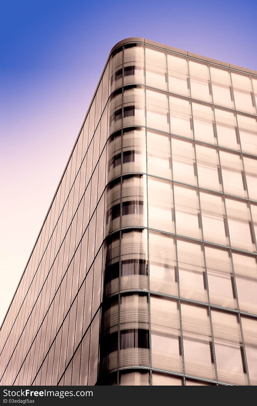 Glass and stell skyscraper in london isolated on white