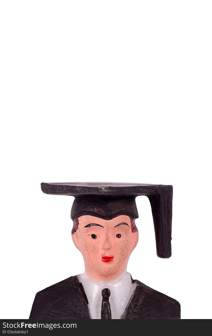 Male graduate figurine