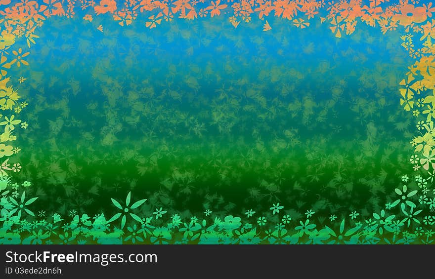 Flower background with space for text or image