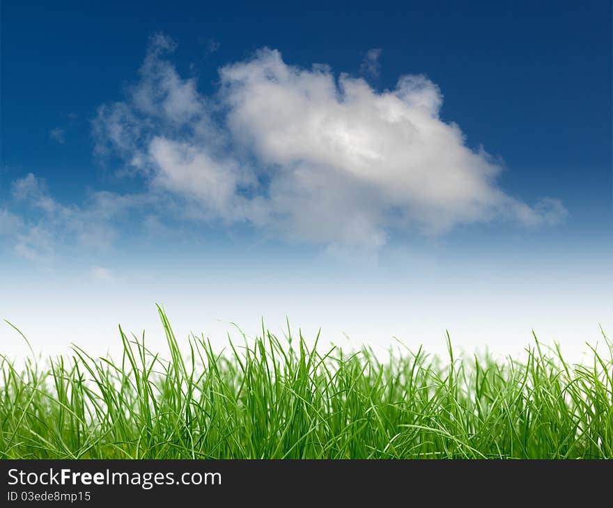 A morning shot of a cloudy blue sky