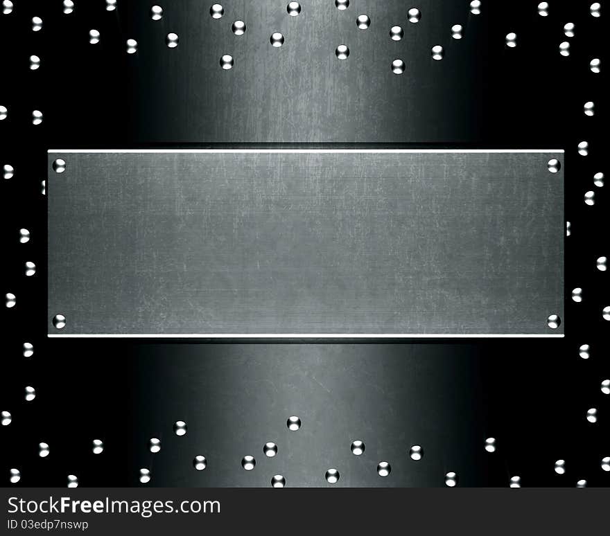 Abstract Silver Steel Background