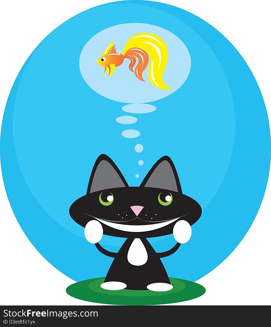 Cat And Fish