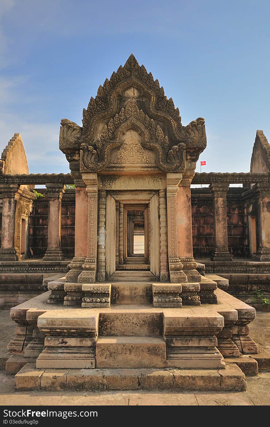 Model of angkor wat in cambodia