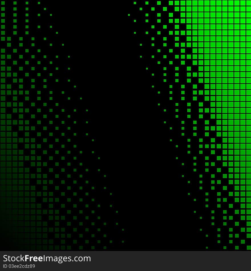 Black and Green half-tone background. Vector illustration. Black and Green half-tone background. Vector illustration.