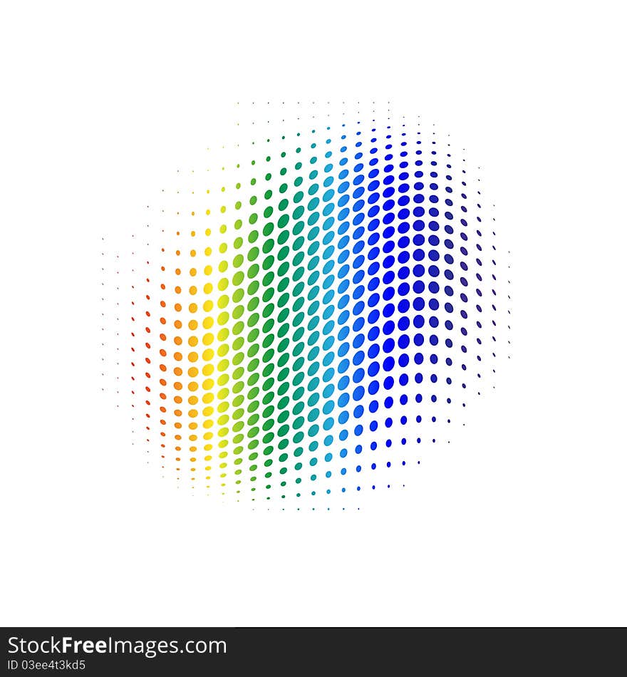 Color halftone background. Vector illustration.