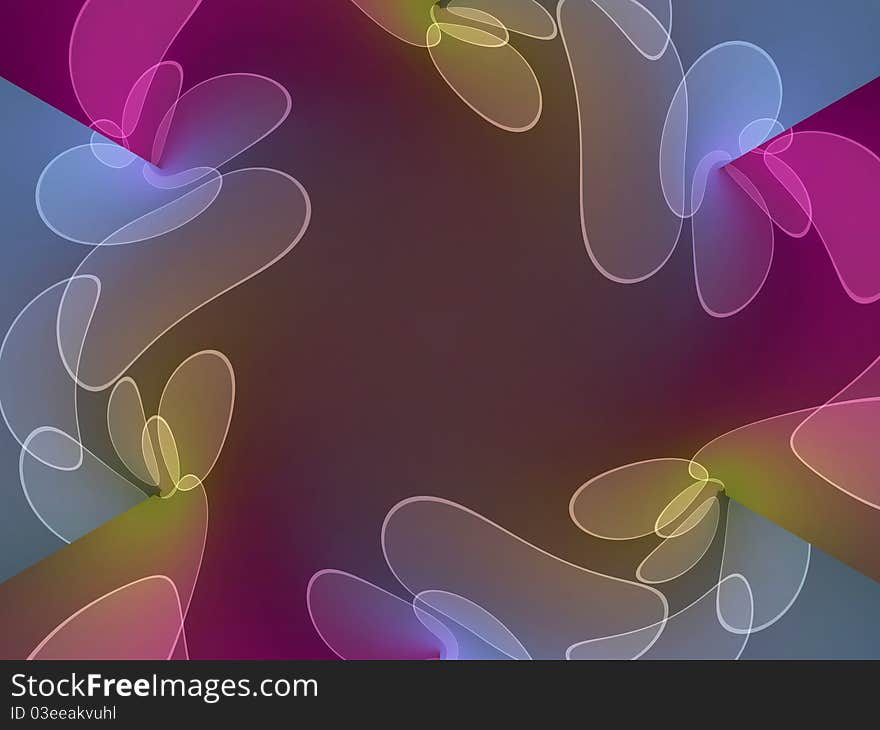 Abstract background with colored shapes