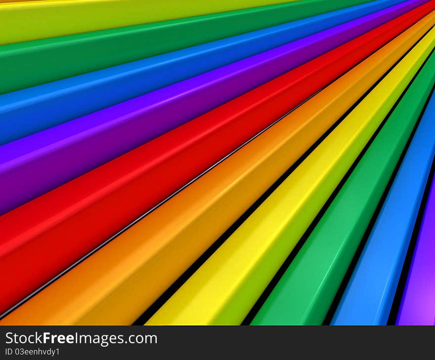 3d illustration of a abstract colorful background