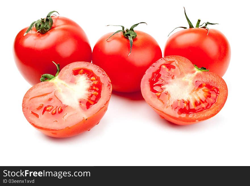 Red fresh ripened tomatoes