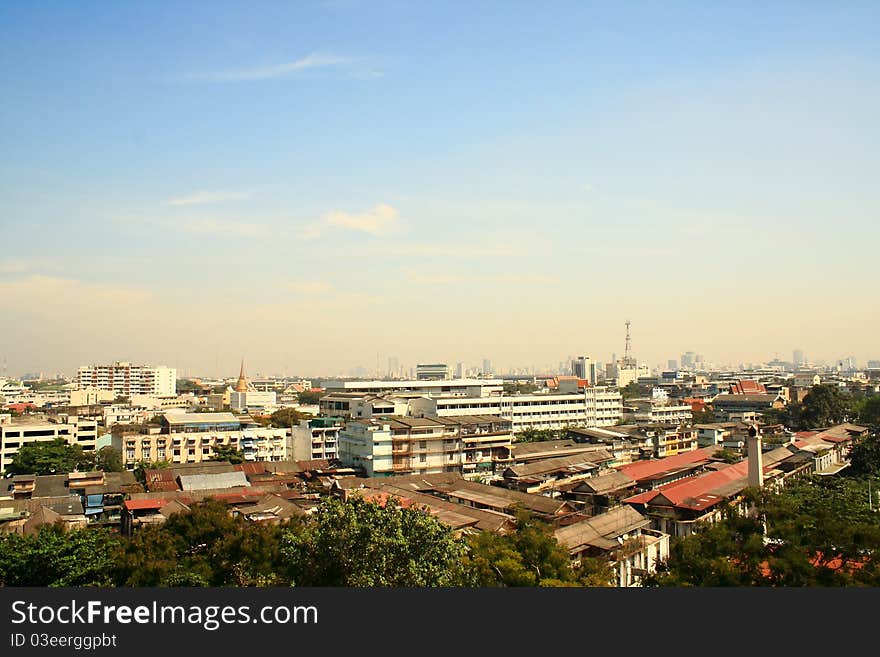 Downtown, a view from above. Bangkok, Thailand. Downtown, a view from above. Bangkok, Thailand.