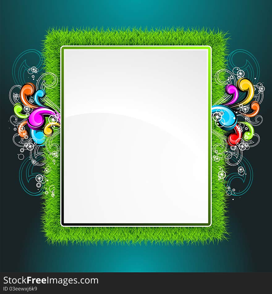 Vector background on a spring theme.