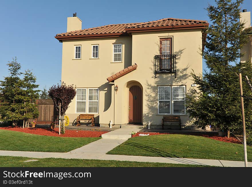 House surrounded by trees and grass